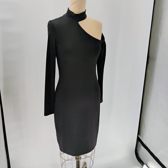 Susana Monaco extreme Cut Out Long Sleeve Dress in Black sold on revolve midi - Picture 4 of 13
